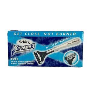 Vintage Schick Xtreme3 Men Cartridge Razor Triple Cartridge New 2003 Sample